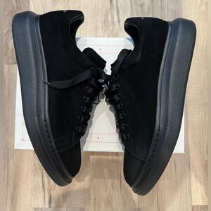 Alexander McQueen BLACK/BLACK SUEDE SIZE 46 euro size 13 US with original box